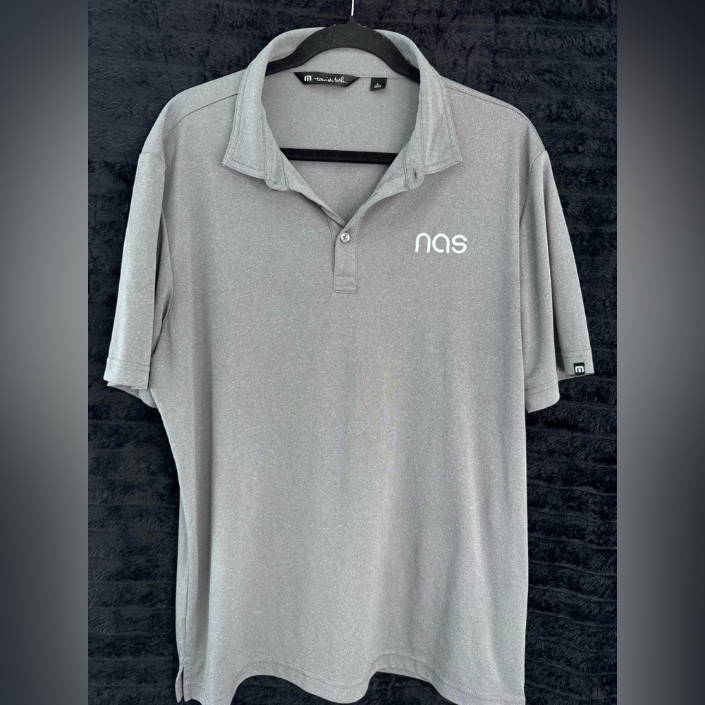 Travis Mathew Light Gray Polo Shirt for Men